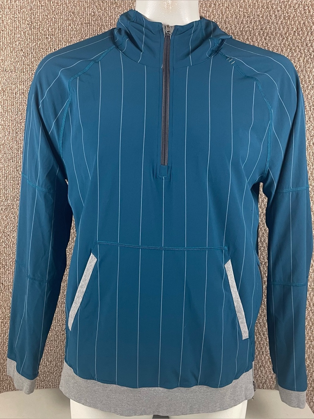 Lululemon Sundown to Sunup Jacket Mens XL Slate Teal Pullover Reversible 339